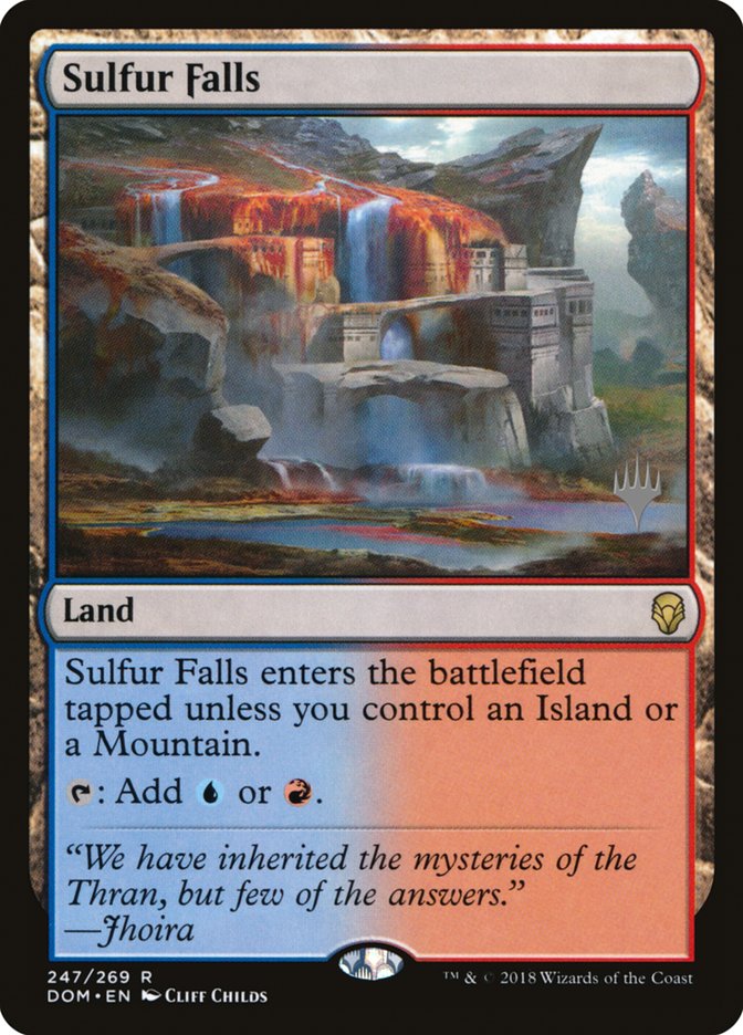 Sulfur Falls (Promo Pack) [Dominaria Promos] | Good Games Cannington