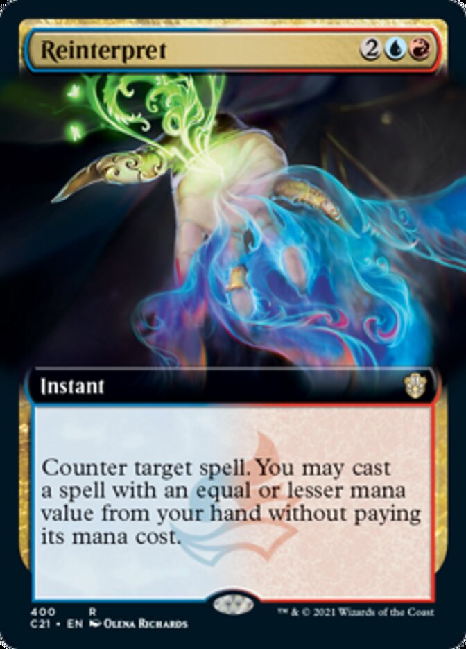 Reinterpret (Extended Art) [Commander 2021] | Good Games Cannington