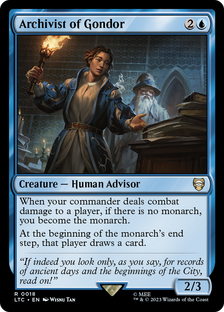 Archivist of Gondor [The Lord of the Rings: Tales of Middle-Earth Commander] | Good Games Cannington