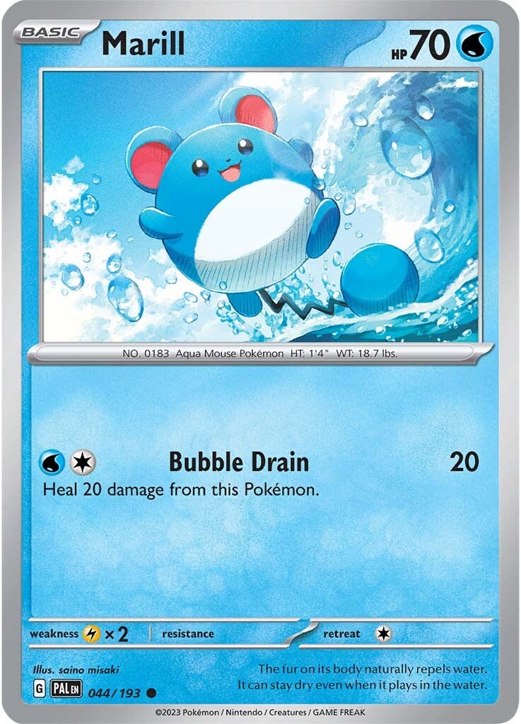 Marill (044/193) [Scarlet & Violet: Paldea Evolved] | Good Games Cannington