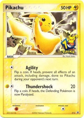 Pikachu (012) (10th Anniversary Promo) [Miscellaneous Cards] | Good Games Cannington