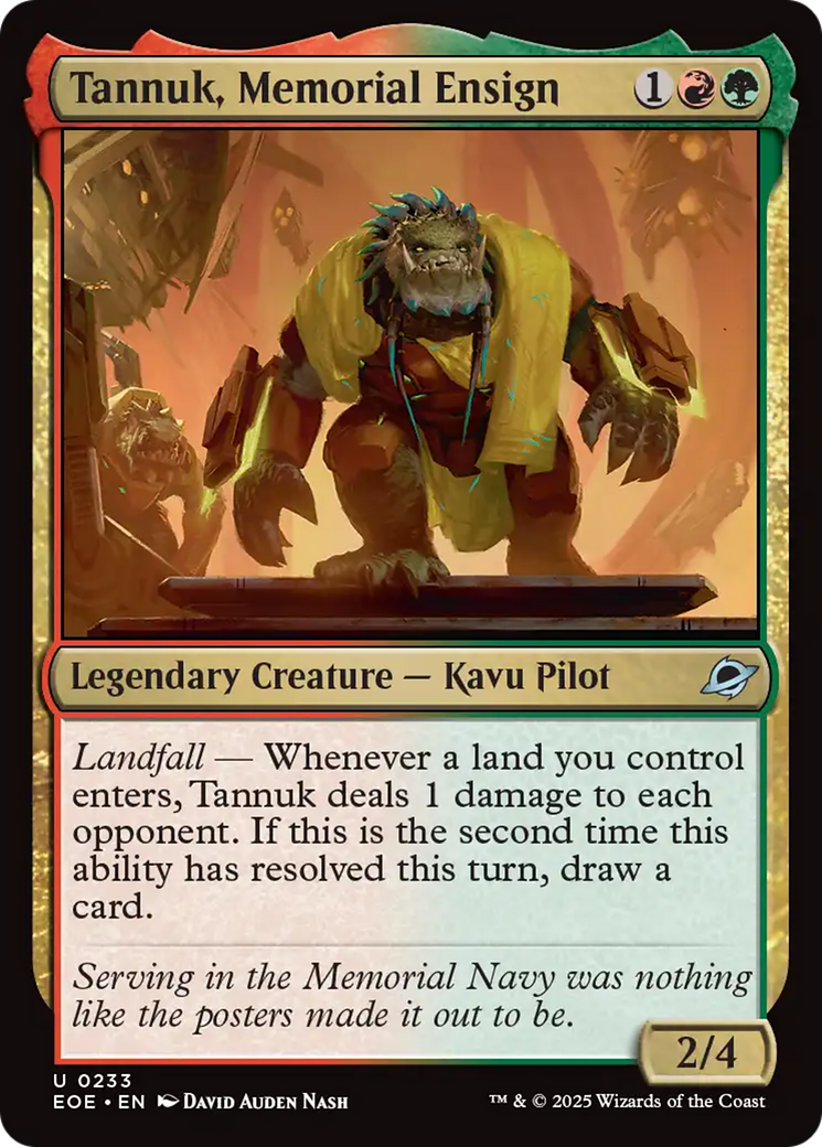 Tannuk, Memorial Ensign [Edge of Eternities] | Good Games Cannington