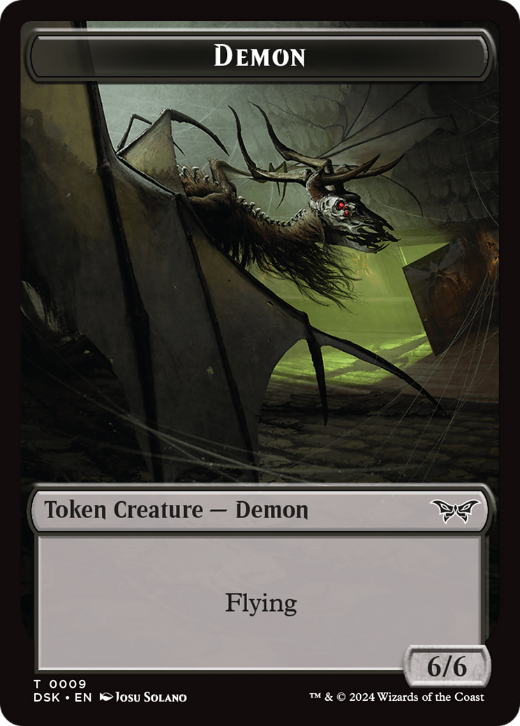 Demon Token [Duskmourn: House of Horror Tokens] | Good Games Cannington