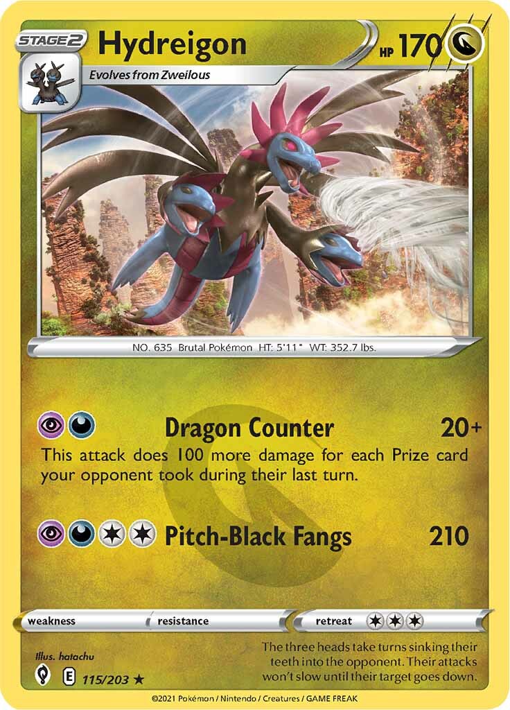 Hydreigon (115/203) [Sword & Shield: Evolving Skies] | Good Games Cannington