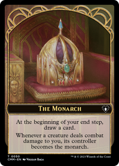 The Monarch // Dwarf Berserker Double-Sided Token [Commander Masters Tokens] | Good Games Cannington