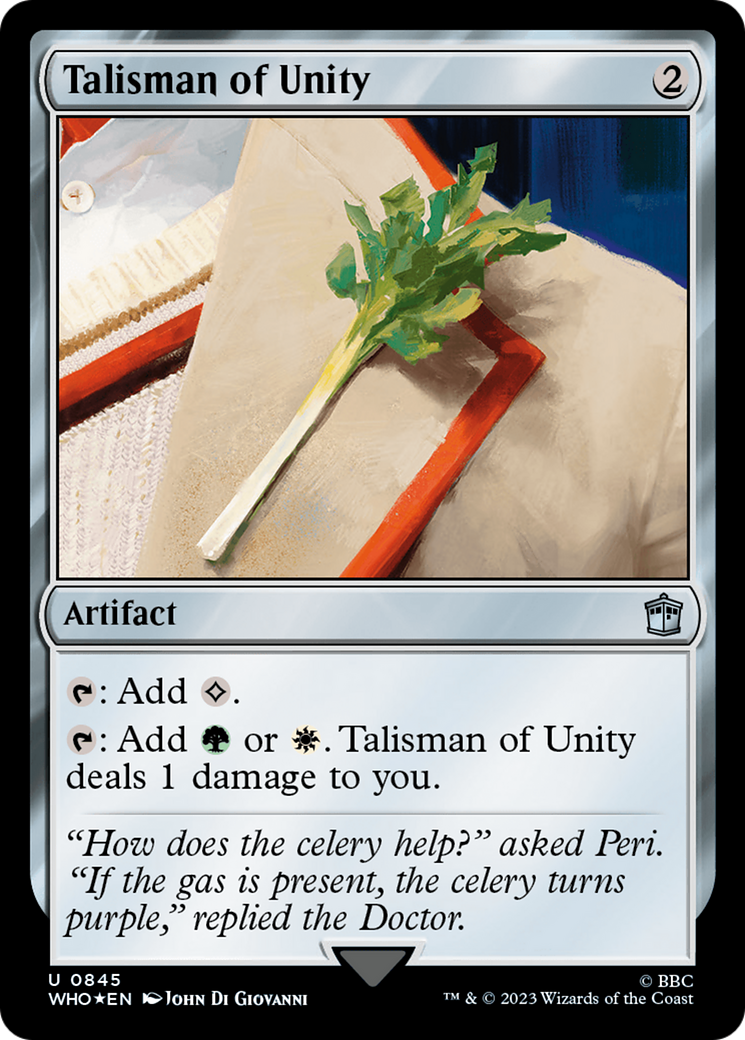 Talisman of Unity (Surge Foil) [Doctor Who] | Good Games Cannington