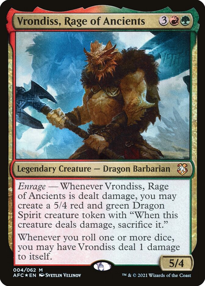Vrondiss, Rage of Ancients 4 (Commander: Adventures in the Forgotten Realms)  - Foil | Good Games Cannington