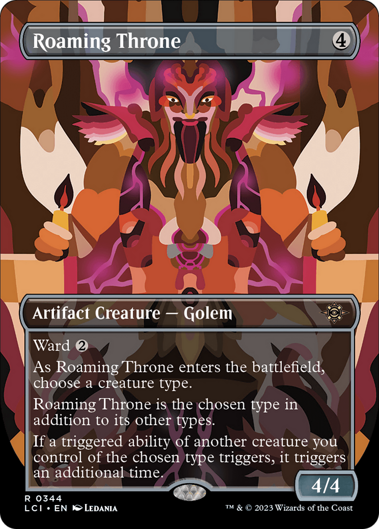 Roaming Throne (Borderless) [The Lost Caverns of Ixalan] | Good Games Cannington