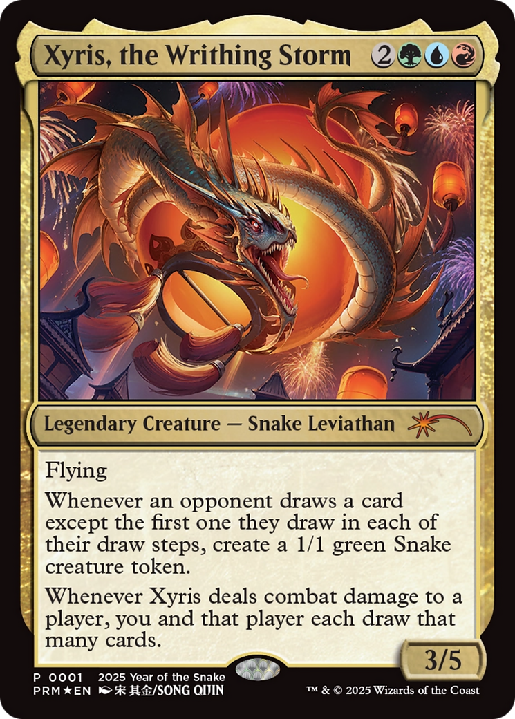 Xyris, the Writhing Storm (Year of the Snake 2025) [Standard Showdown Promos] | Good Games Cannington