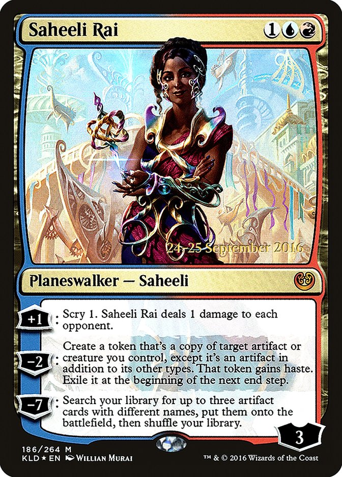 Saheeli Rai [Kaladesh Prerelease Promos] | Good Games Cannington