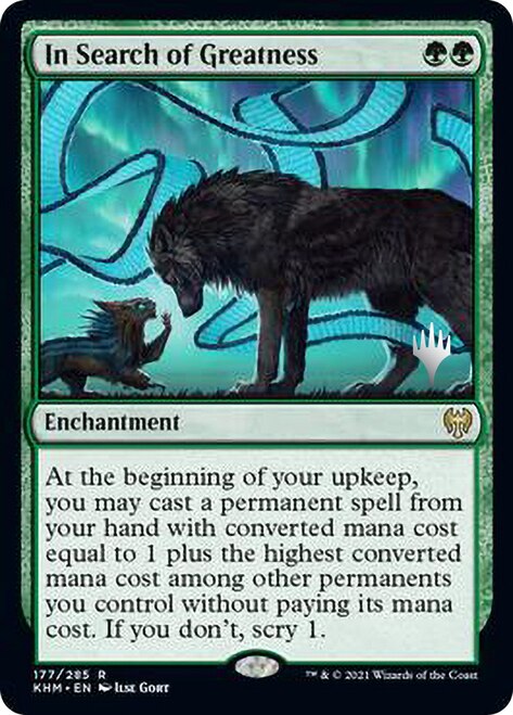 In Search of Greatness (Promo Pack) [Kaldheim Promos] | Good Games Cannington
