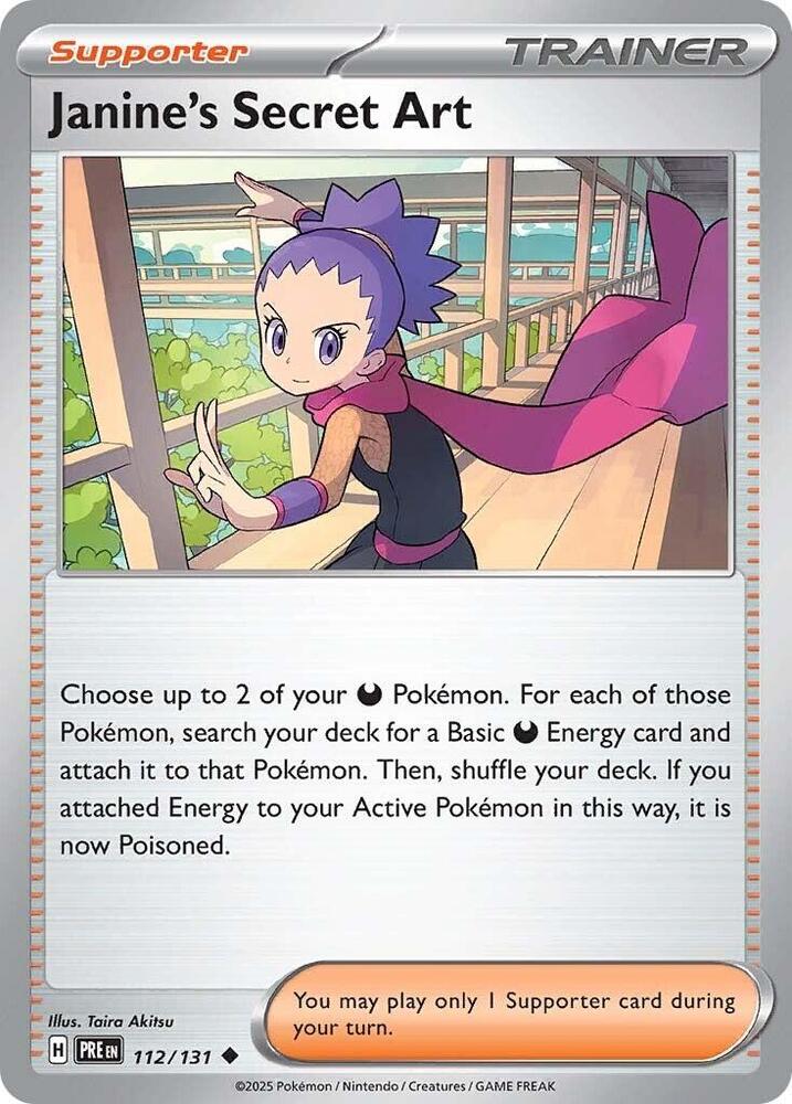 Janine's Secret Art (112/131) [Scarlet & Violet: Prismatic Evolutions] | Good Games Cannington