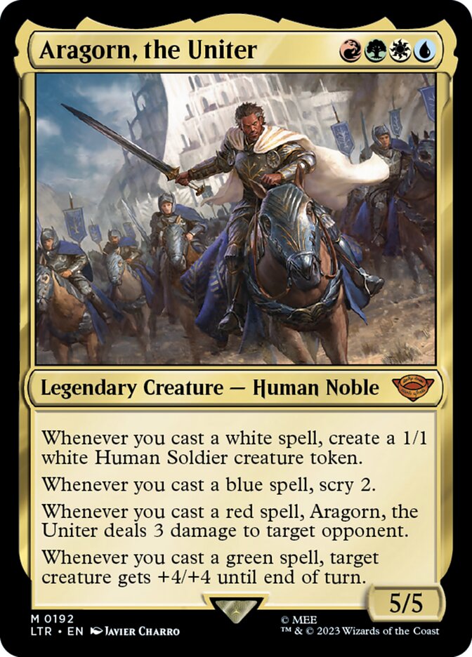 Aragorn, the Uniter 192/281 (Universes Beyond: The Lord of the Rings: Tales of Middle-earth)  | Good Games Cannington