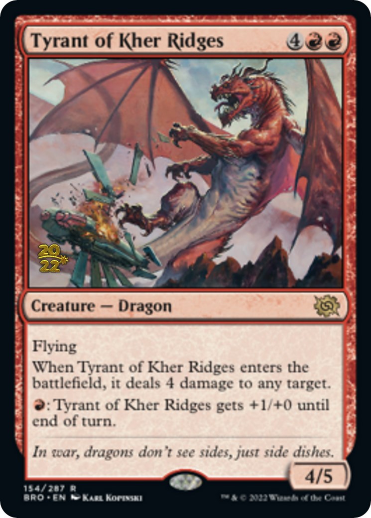 Tyrant of Kher Ridges [The Brothers' War Prerelease Promos] | Good Games Cannington