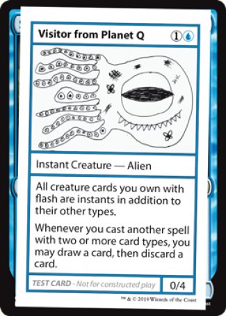 Visitor from Planet Q (2021 Edition) [Mystery Booster Playtest Cards] | Good Games Cannington