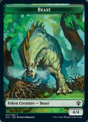 Beast (011) // Insect Double-Sided Token [Commander 2021 Tokens] | Good Games Cannington