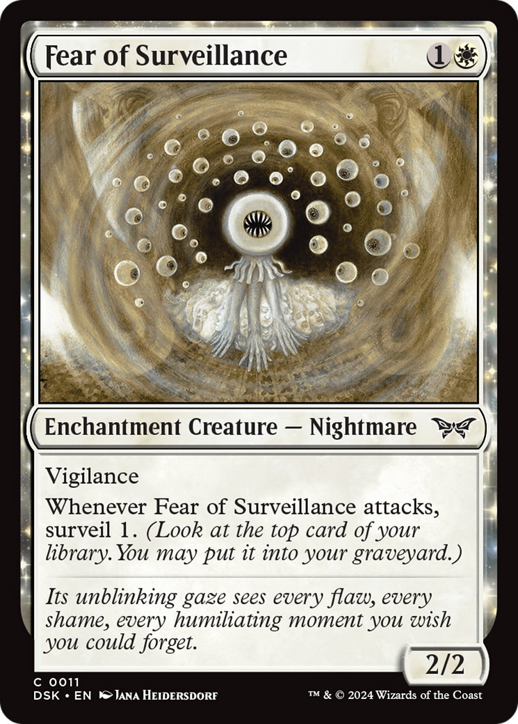 Fear of Surveillance [Duskmourn: House of Horror] | Good Games Cannington