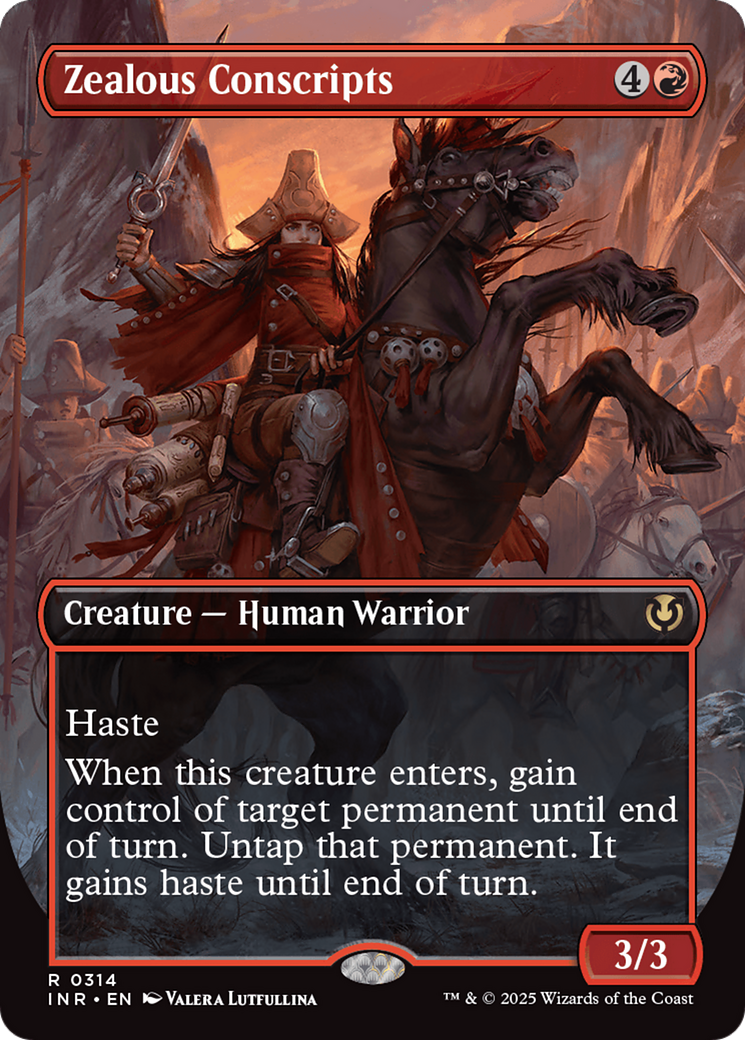 Zealous Conscripts (Borderless) [Innistrad Remastered] | Good Games Cannington