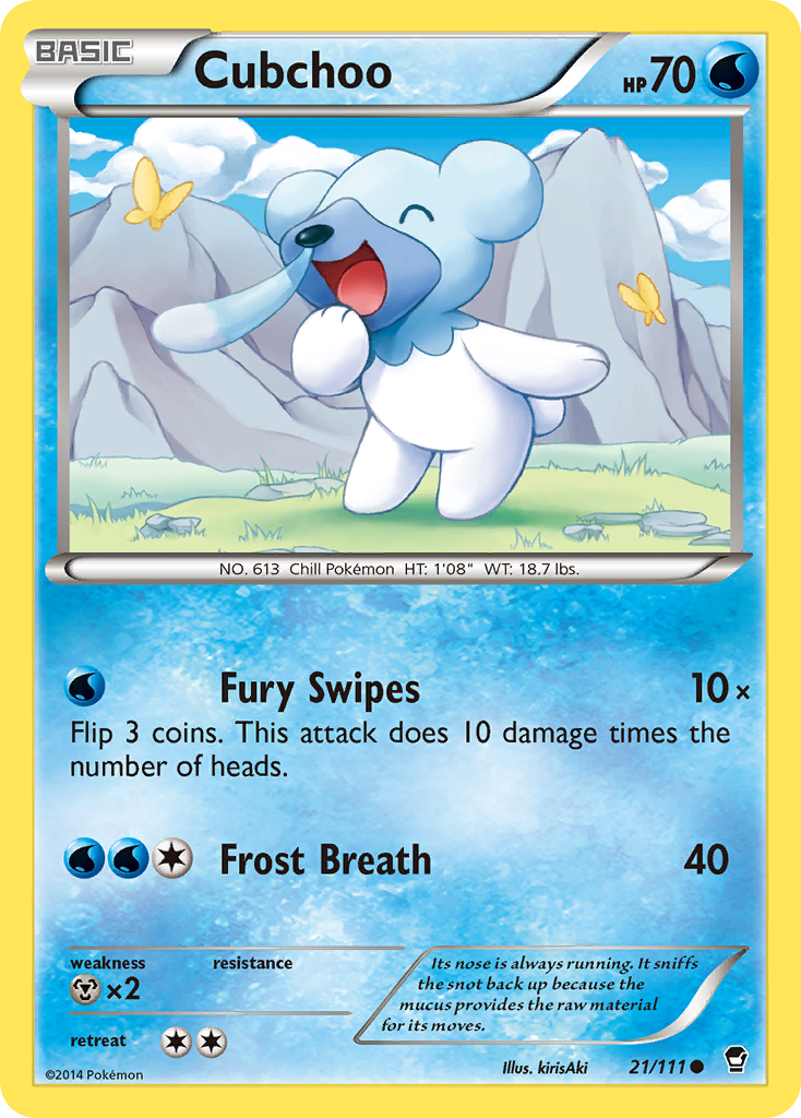 Cubchoo (21/111) [XY: Furious Fists] | Good Games Cannington
