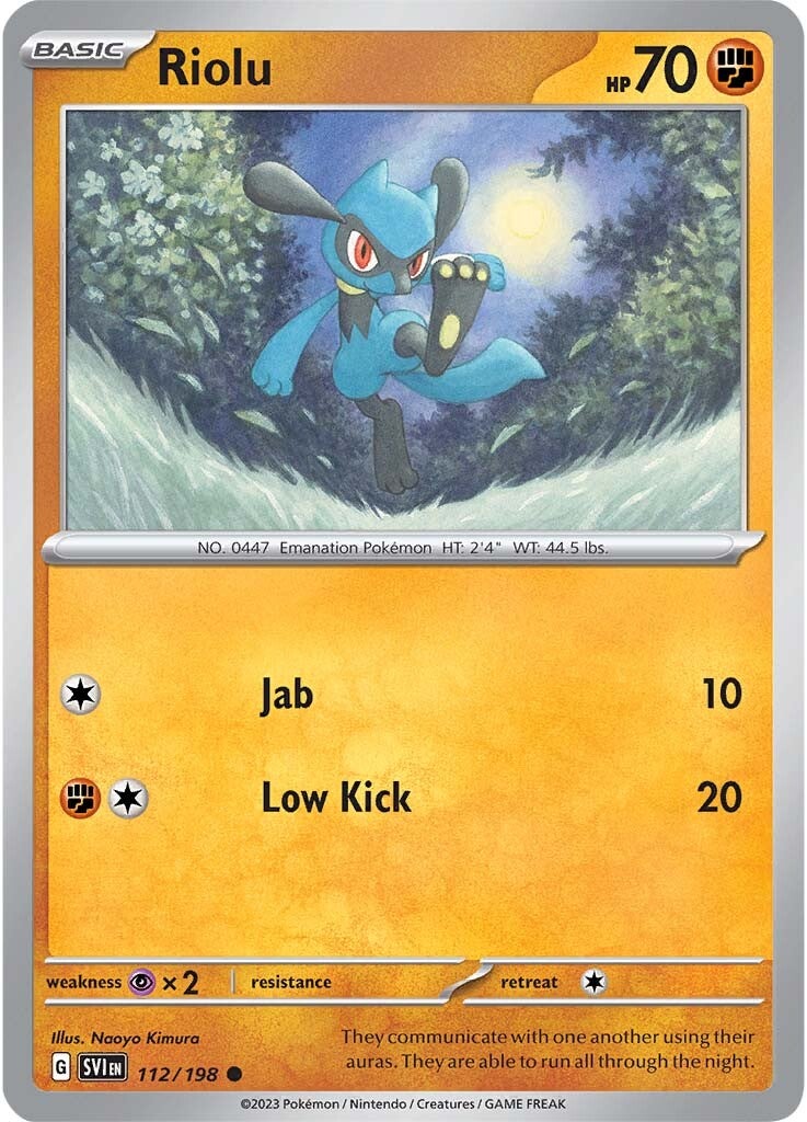 Riolu (112/198) [Scarlet & Violet: Base Set] | Good Games Cannington