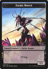 Faerie Rogue // Rat Double-Sided Token [Zendikar Rising Commander Tokens] | Good Games Cannington