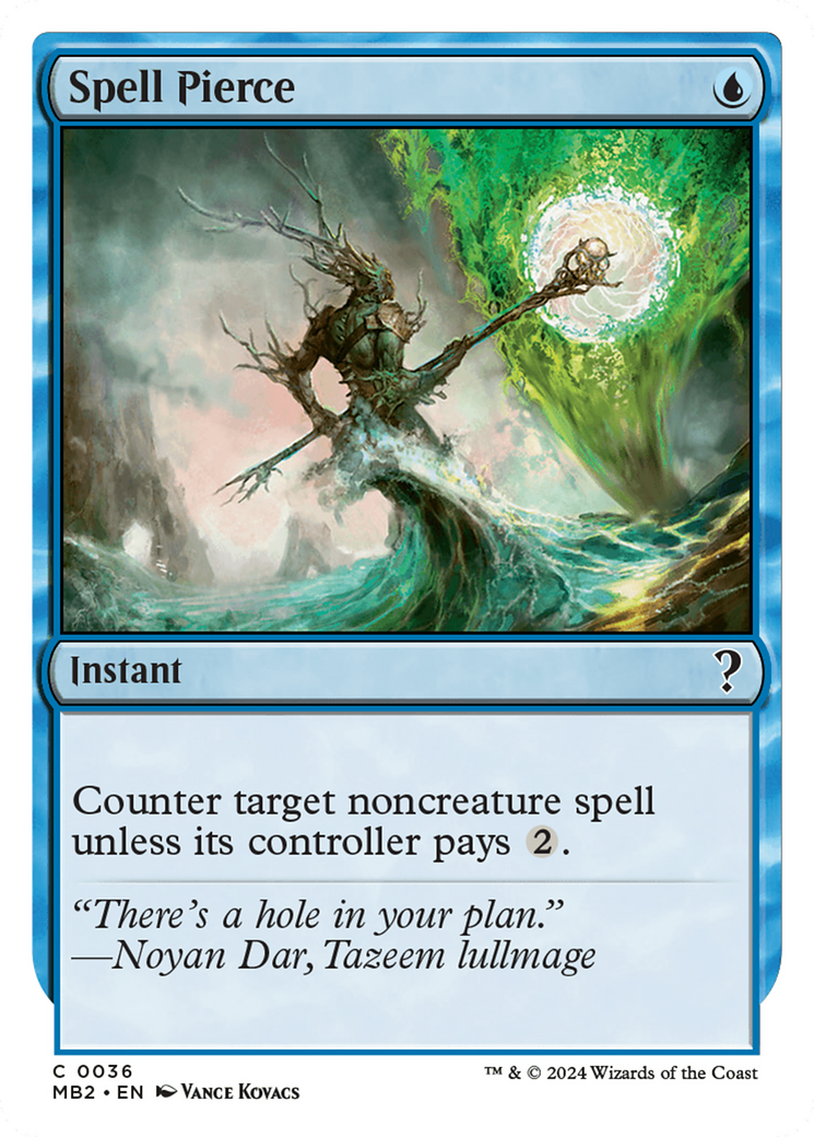 Spell Pierce (White Border) [Mystery Booster 2] | Good Games Cannington