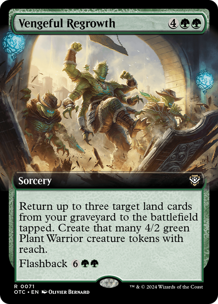 Vengeful Regrowth (Extended Art) [Outlaws of Thunder Junction Commander] | Good Games Cannington
