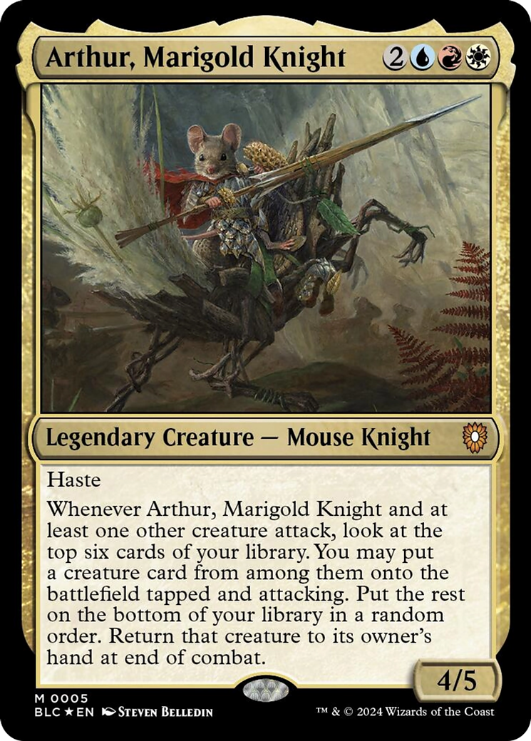 Arthur, Marigold Knight [Bloomburrow Commander] | Good Games Cannington