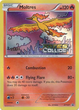 Moltres (XY127) (Staff) [XY: Black Star Promos] | Good Games Cannington