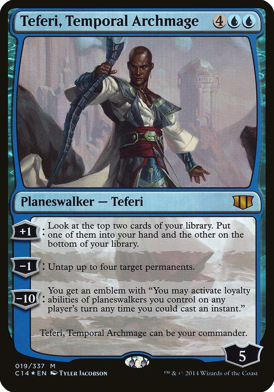 Teferi, Temporal Archmage (Oversized) [Commander 2014 Oversized] | Good Games Cannington