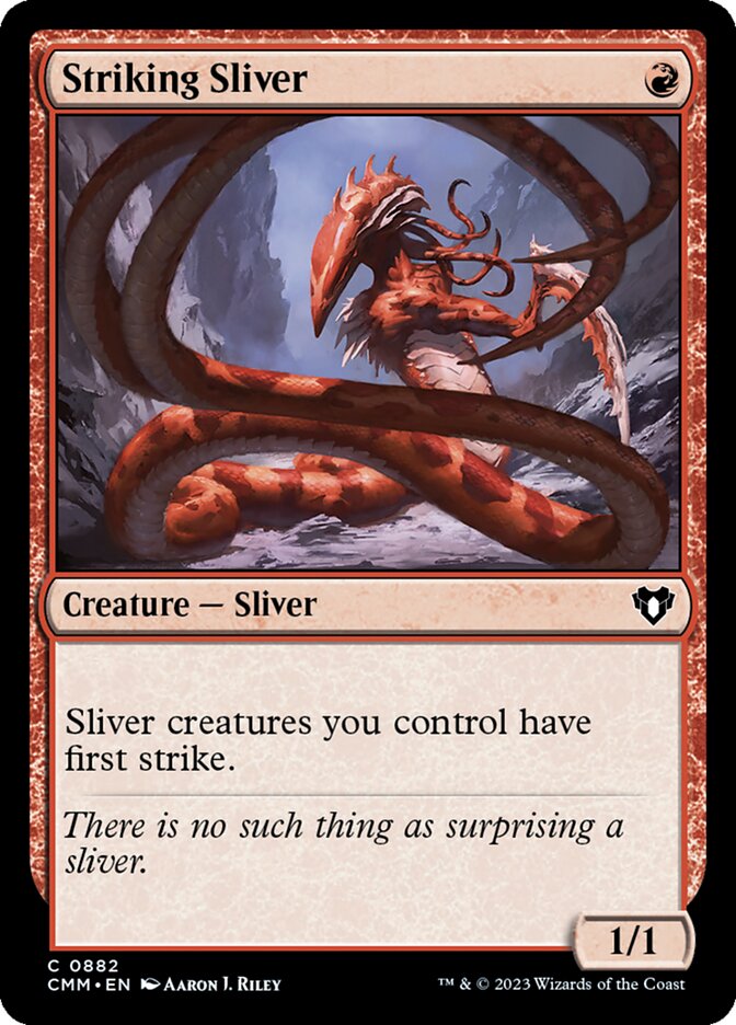 Striking Sliver 882/451 (Commander Masters)  | Good Games Cannington