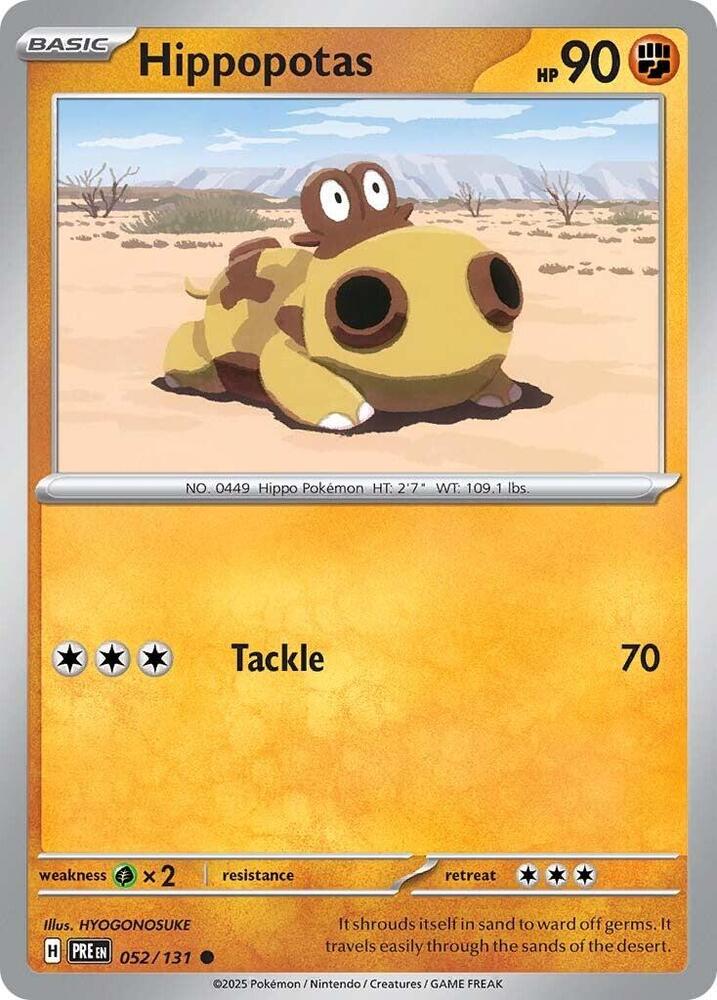 Hippopotas (052/131) [Scarlet & Violet: Prismatic Evolutions] | Good Games Cannington