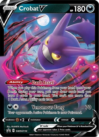 Crobat V (SWSH110) [Sword & Shield: Black Star Promos] | Good Games Cannington
