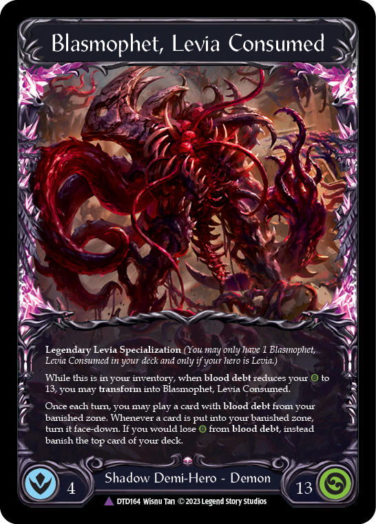 Levia, Redeemed // Blasmophet, Levia Consumed (Marvel) [DTD164] (Dusk Till Dawn)  Cold Foil | Good Games Cannington