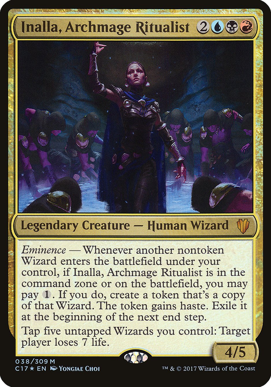 Inalla, Archmage Ritualist (Oversized) [Commander 2017 Oversized] | Good Games Cannington