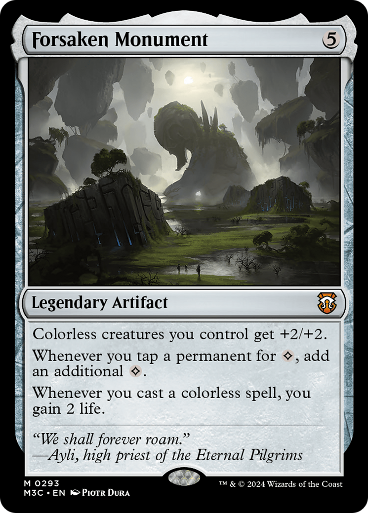 Forsaken Monument (Ripple Foil) [Modern Horizons 3 Commander] | Good Games Cannington