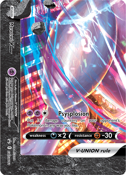 Mewtwo V-Union (SWSH161) [Sword & Shield: Black Star Promos] | Good Games Cannington