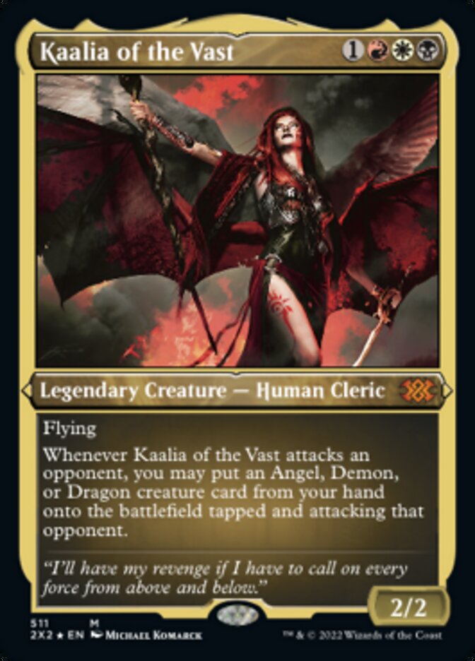Kaalia of the Vast (Foil Etched) [Double Masters 2022] | Good Games Cannington