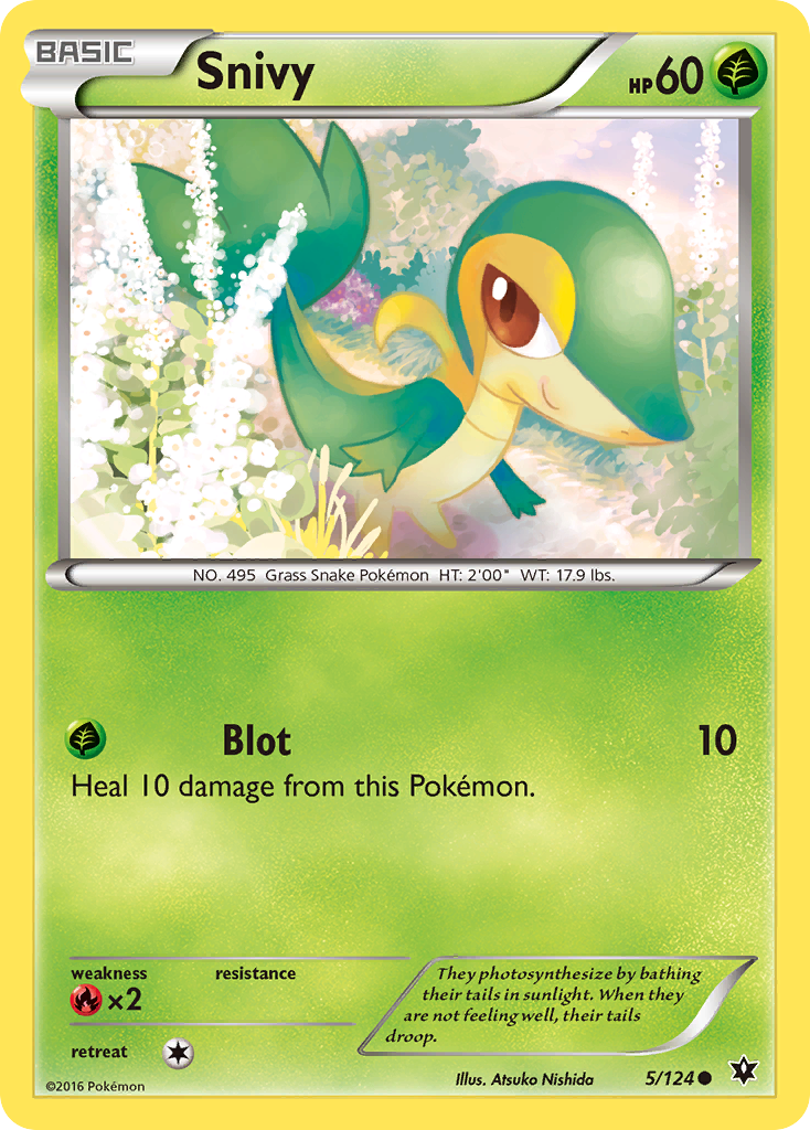 Snivy (5/124) [XY: Fates Collide] | Good Games Cannington