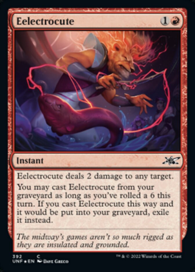 Eelectrocute (Galaxy Foil) [Unfinity] | Good Games Cannington