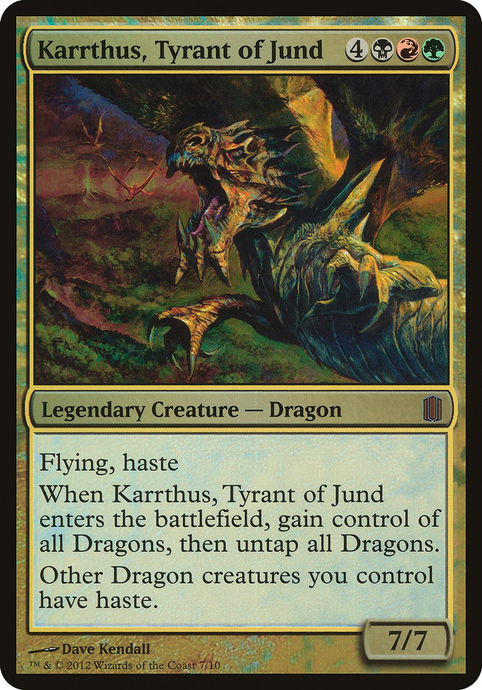 Karrthus, Tyrant of Jund (Oversized) [Commander's Arsenal Oversized] | Good Games Cannington