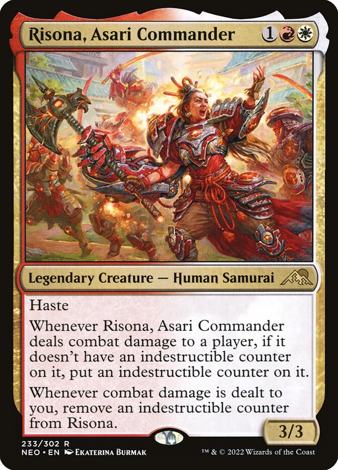 Risona, Asari Commander 233/302 (Kamigawa: Neon Dynasty)  | Good Games Cannington