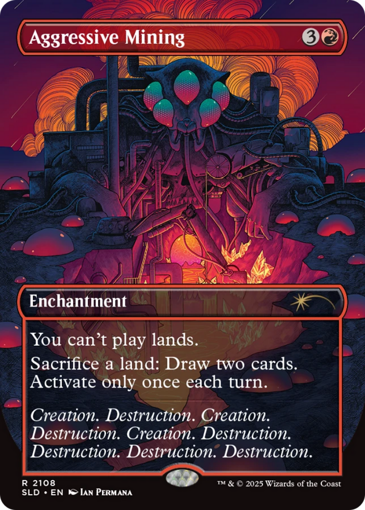 Aggressive Mining (Galaxy Foil) [Secret Lair Drop Series] | Good Games Cannington