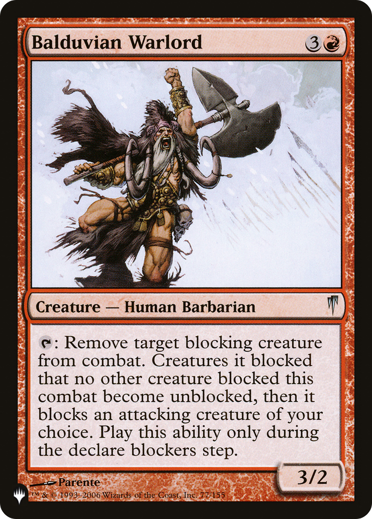 Balduvian Warlord [The List] | Good Games Cannington
