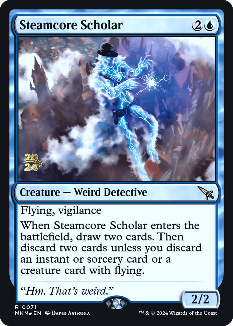 Steamcore Scholar [Murders at Karlov Manor Prerelease Promos] | Good Games Cannington