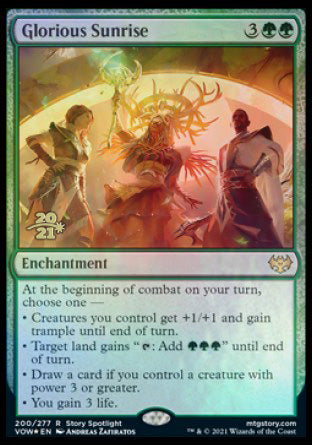 Glorious Sunrise [Innistrad: Crimson Vow Prerelease Promos] | Good Games Cannington