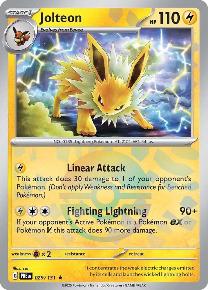 Jolteon (029/131) (Poke Ball Pattern) [Scarlet & Violet: Prismatic Evolutions] | Good Games Cannington