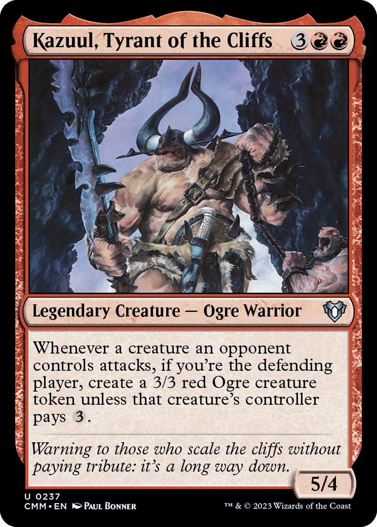 Kazuul, Tyrant of the Cliffs [Commander Masters] | Good Games Cannington