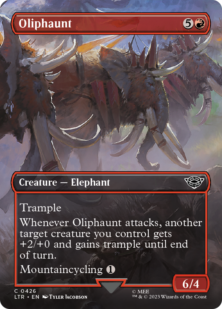 Oliphaunt (Borderless Alternate Art) [The Lord of the Rings: Tales of Middle-Earth] | Good Games Cannington