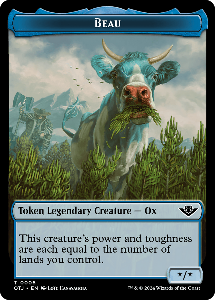 Beau Token [Outlaws of Thunder Junction Tokens] | Good Games Cannington
